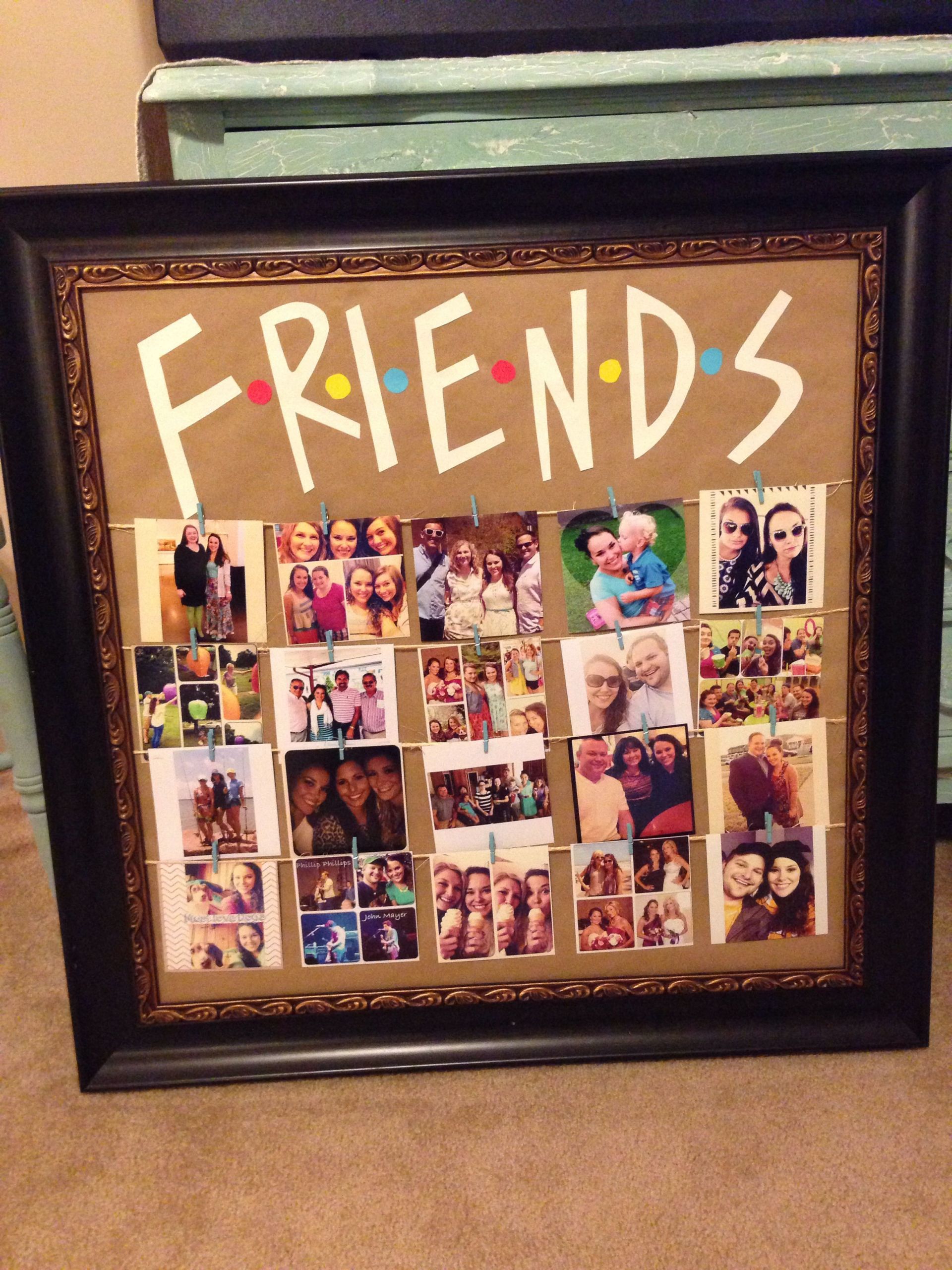 Bff Gifts DIY
 Friends tv show picture frame diy party ideas