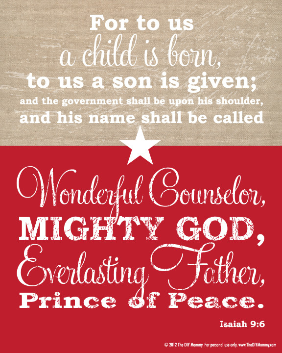 Bible Quotes For Christmas
 Free Christmas Bible Verse Wall Art Printable & Our
