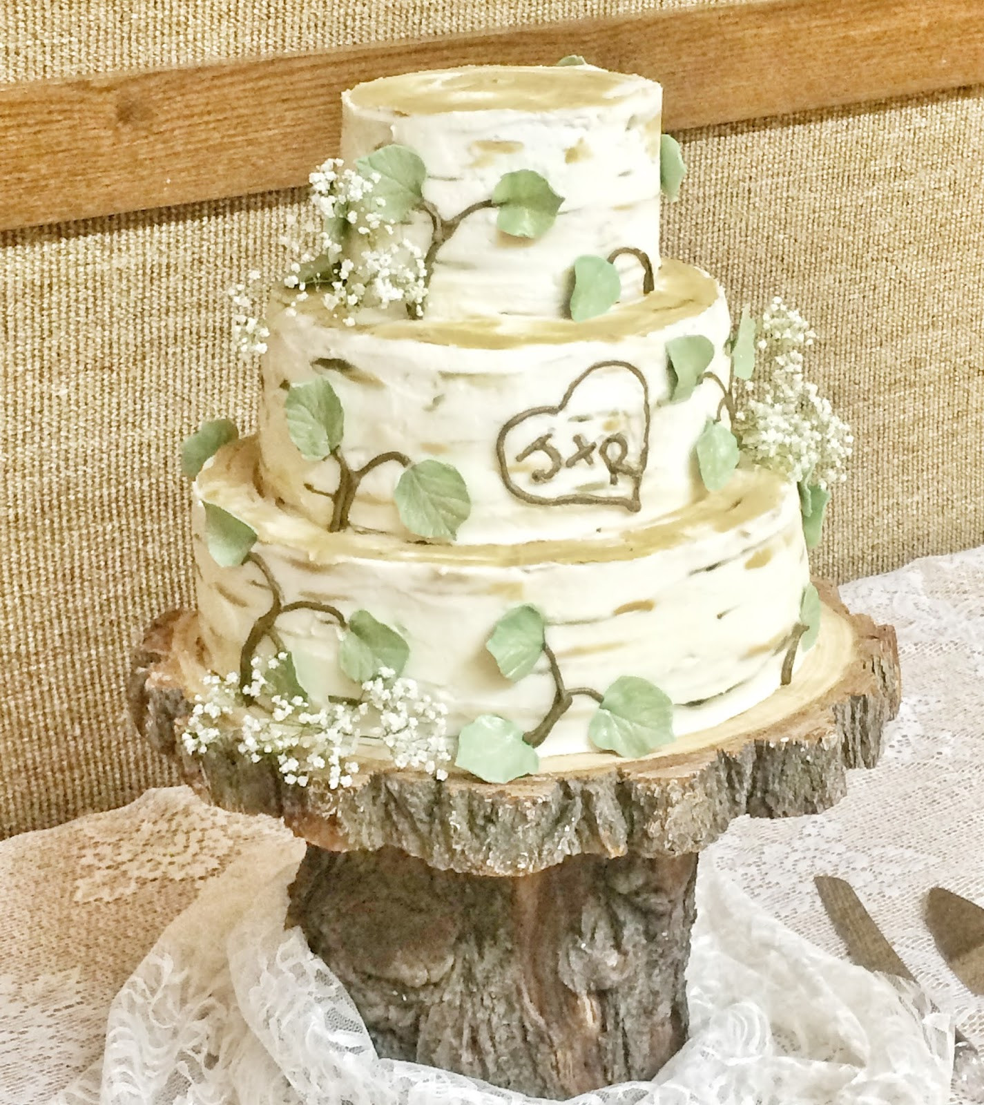 Birch Tree Wedding Cake
 The Cake Cottage Birch Tree Wedding Cake