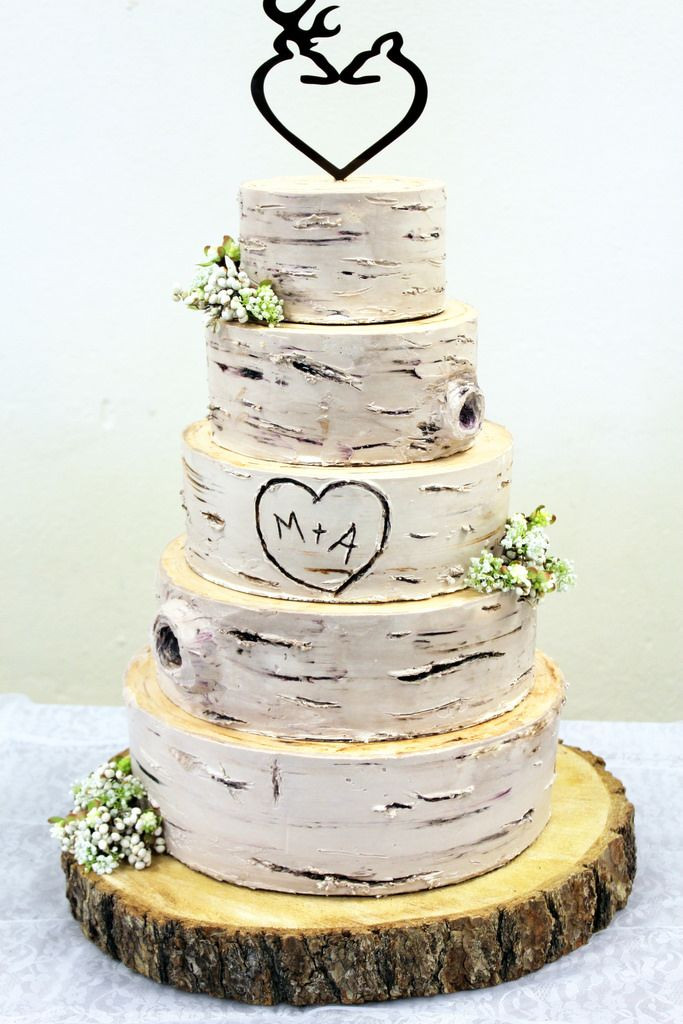 Birch Tree Wedding Cake
 26 best Birch Tree Cake Love images on Pinterest
