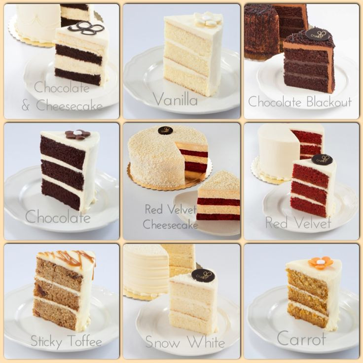 Birthday Cake Flavor Ideas
 Cake flavor options for your next celebration cake