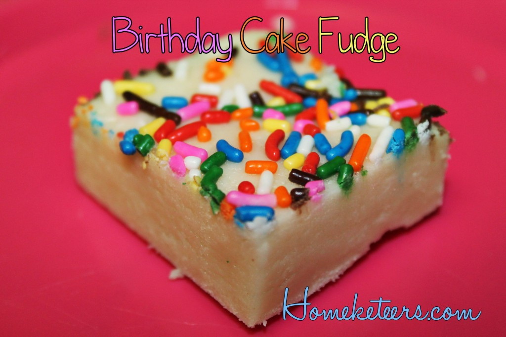 Birthday Cake Fudge Recipe
 Birthday Cake Fudge