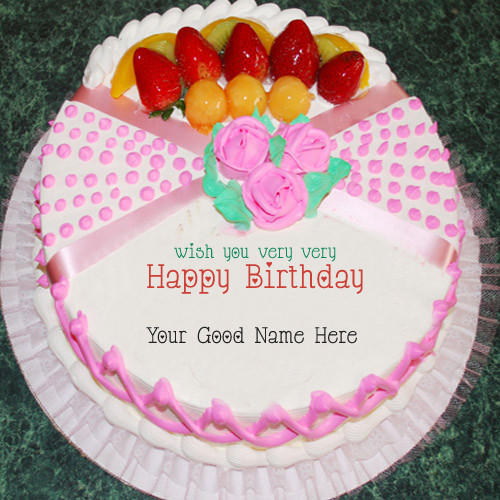 Birthday Cake Name
 Strawberry birthday cake name pictures – Write name on image