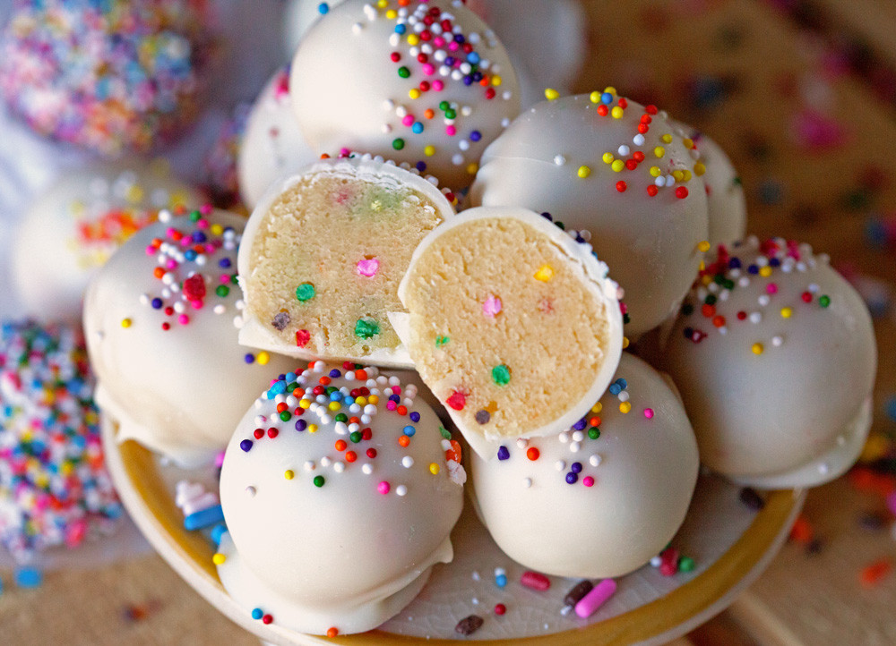 Birthday Cake Truffles
 10 Indulgent Mini Desserts That Won’t Wreak Havoc on Your Diet
