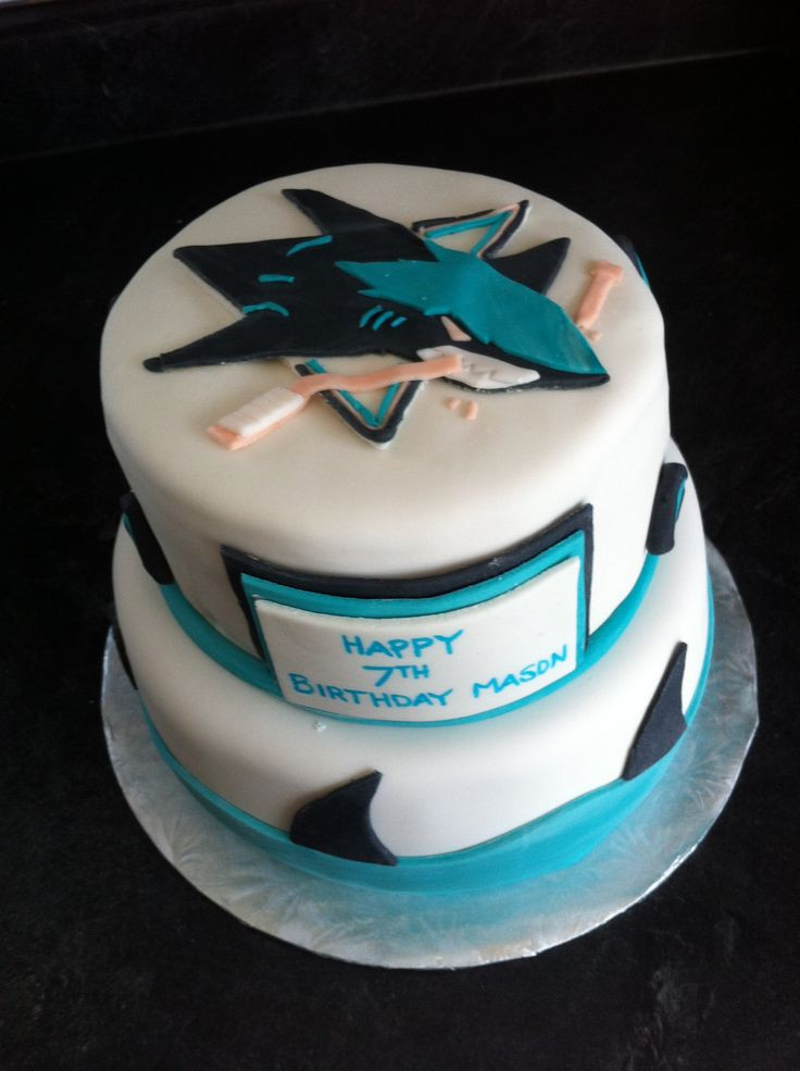 Birthday Cakes San Jose
 San Jose Sharks cake I made