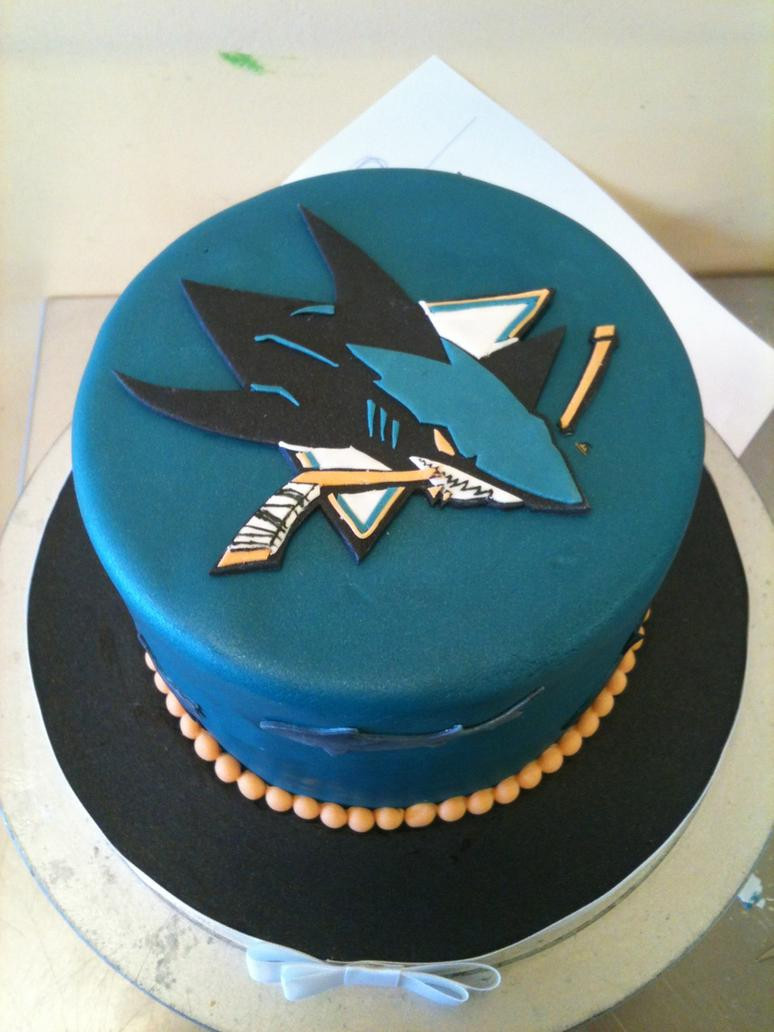 Birthday Cakes San Jose
 San Jose Sharks Cake by Spudnuts on DeviantArt