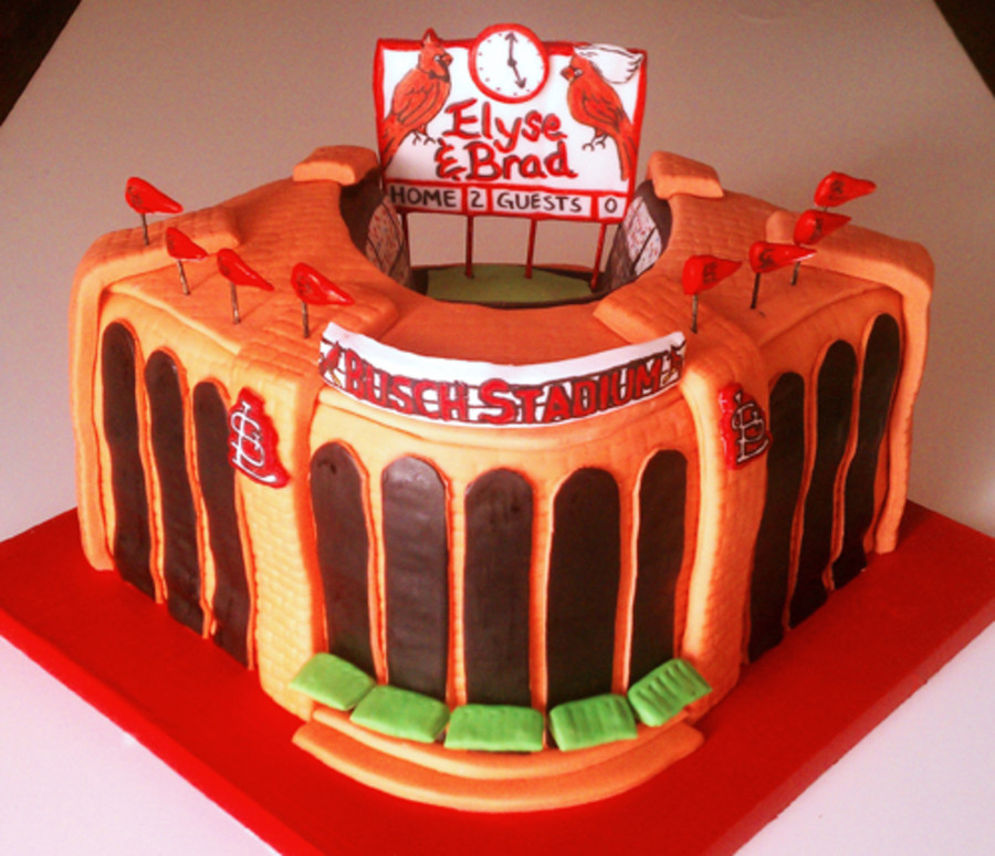 Birthday Cakes St Louis
 St Louis Cardinals Busch Stadium Cake CakeCentral