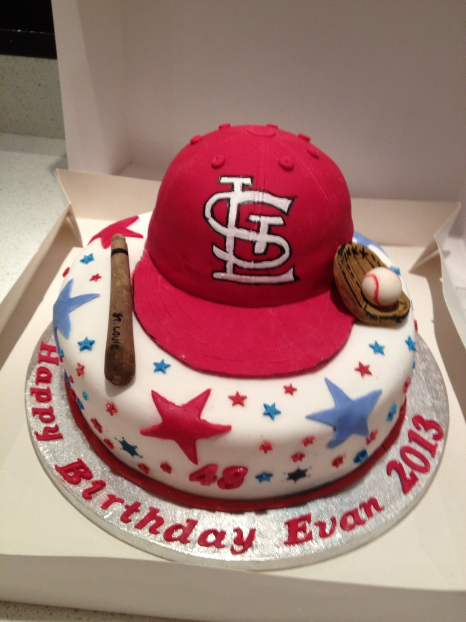 Birthday Cakes St Louis
 St Louis Cardinals baseball cake