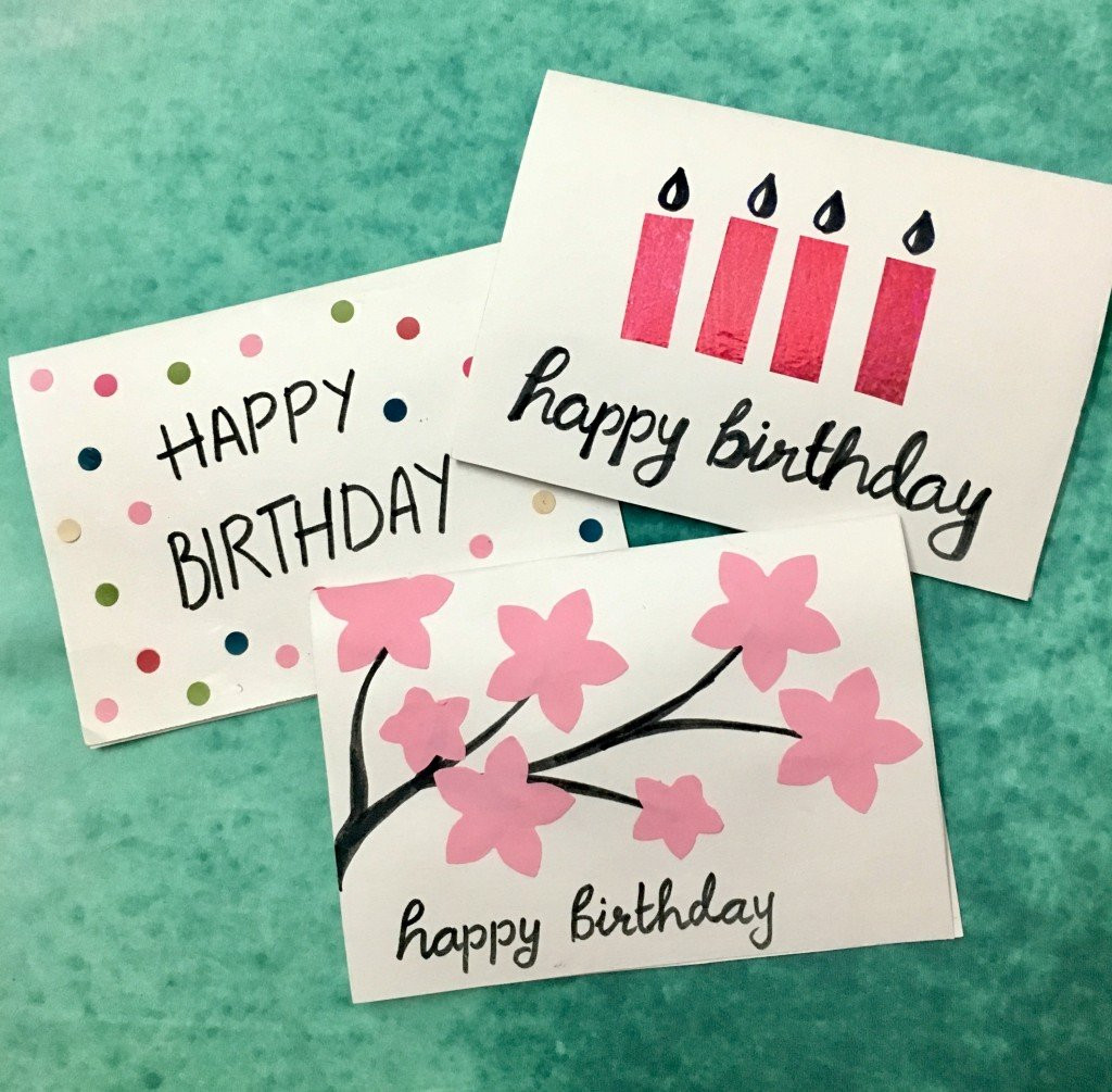 Birthday Card Diy
 3 Easy 5 Minute DIY Birthday Greeting Cards