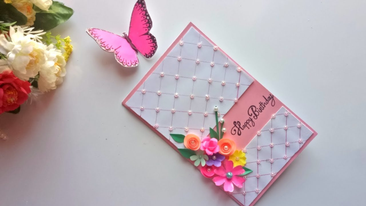 Birthday Card Diy
 Beautiful Handmade Birthday card idea DIY Greeting Pop
