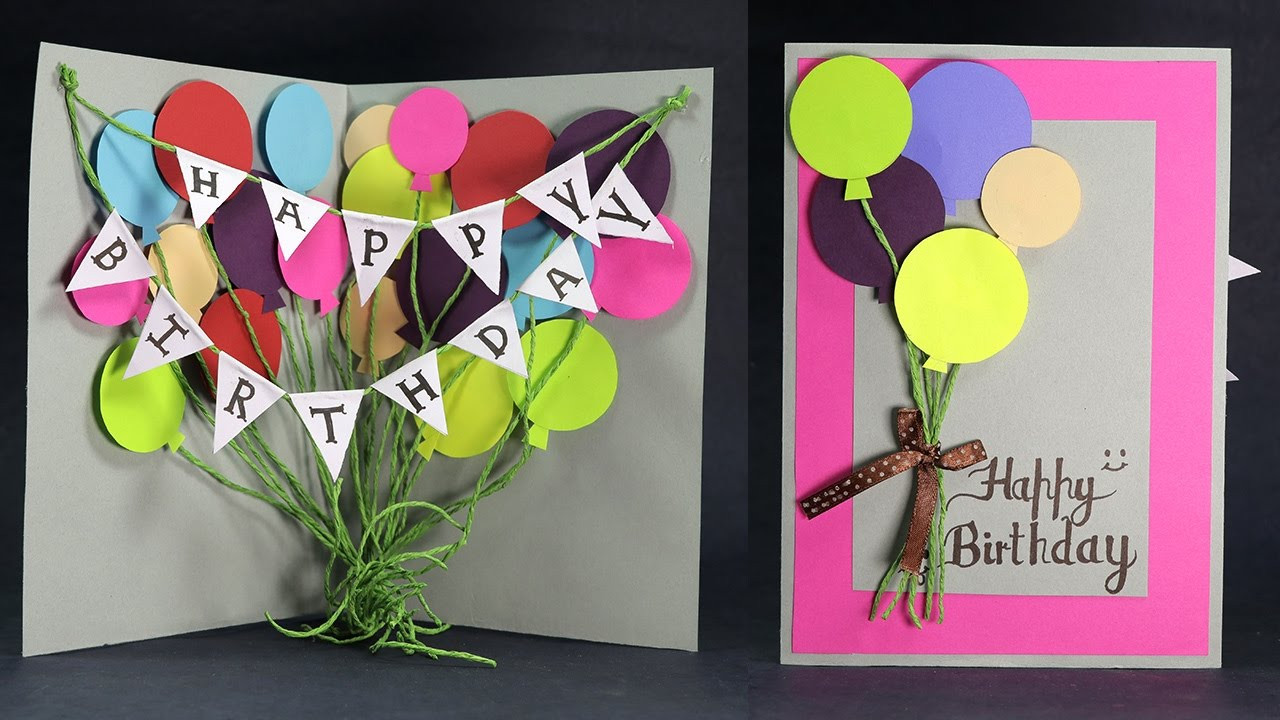 Birthday Card Diy
 DIY Birthday Card How to Make Balloon Bash Birthday Card