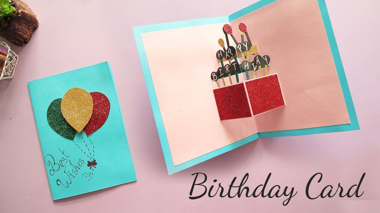 Birthday Card Diy
 DIY Pop up Birthday Card Card Making