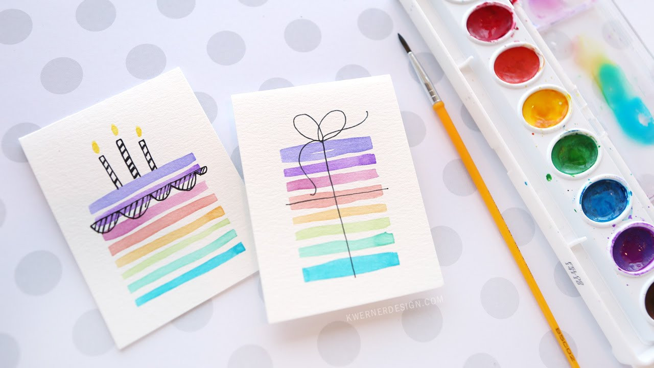 Birthday Card Diy
 Easy DIY Birthday Cards Using Minimal Supplies