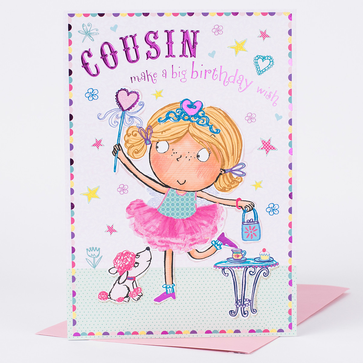 Birthday Card For Cousin
 Birthday Card Cousin Make A Big Birthday Wish ly 89p