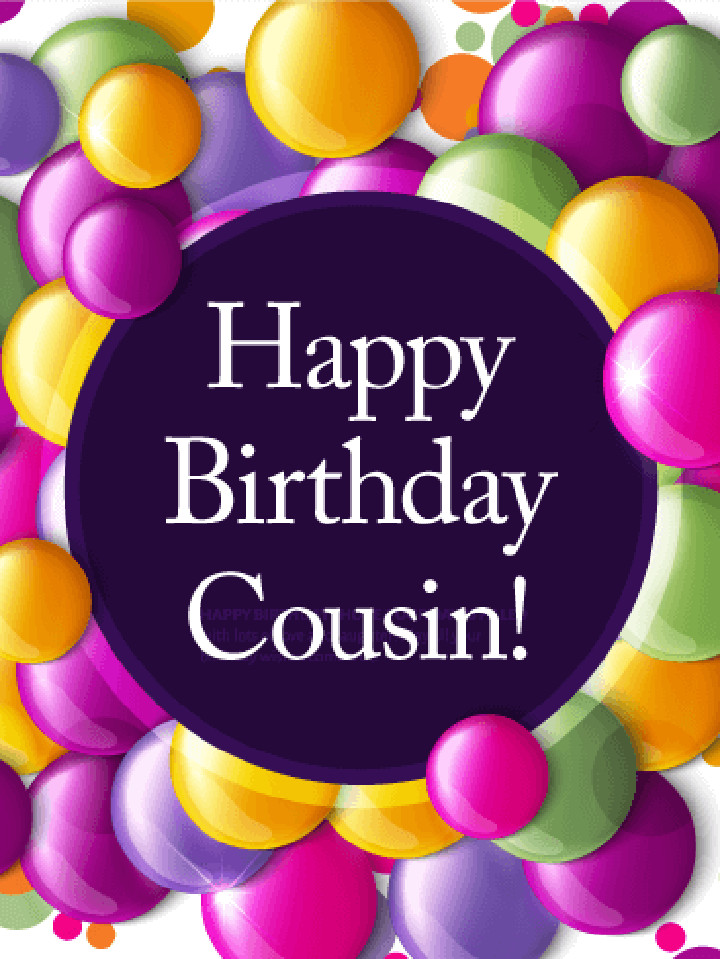 Birthday Card For Cousin
 Happy Birthday Cousin Quotes With & Memes