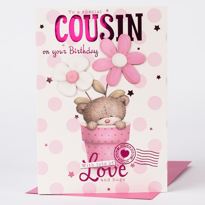 Birthday Card For Cousin
 Hugs Birthday Card Cousin