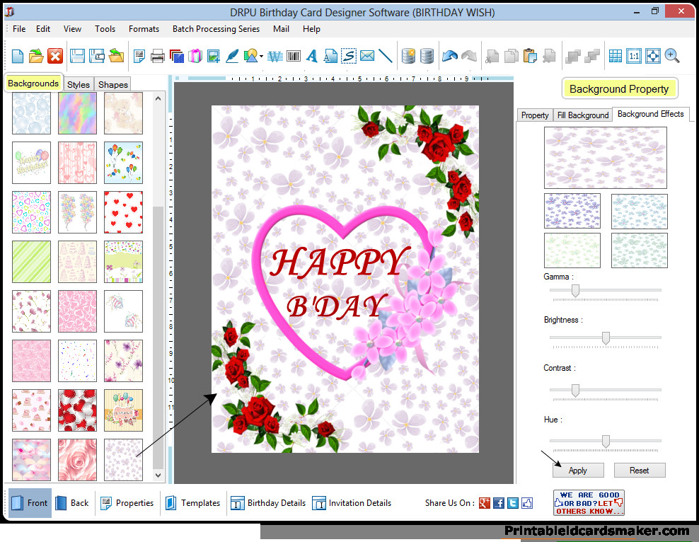 Birthday Card Maker
 Birthday Cards Maker Software design printable birth day