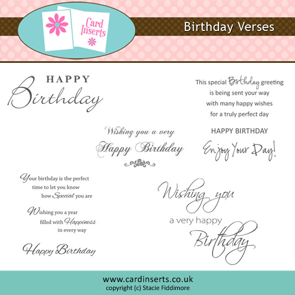Birthday Card Verses
 Happy Birthday Quotes For Men QuotesGram