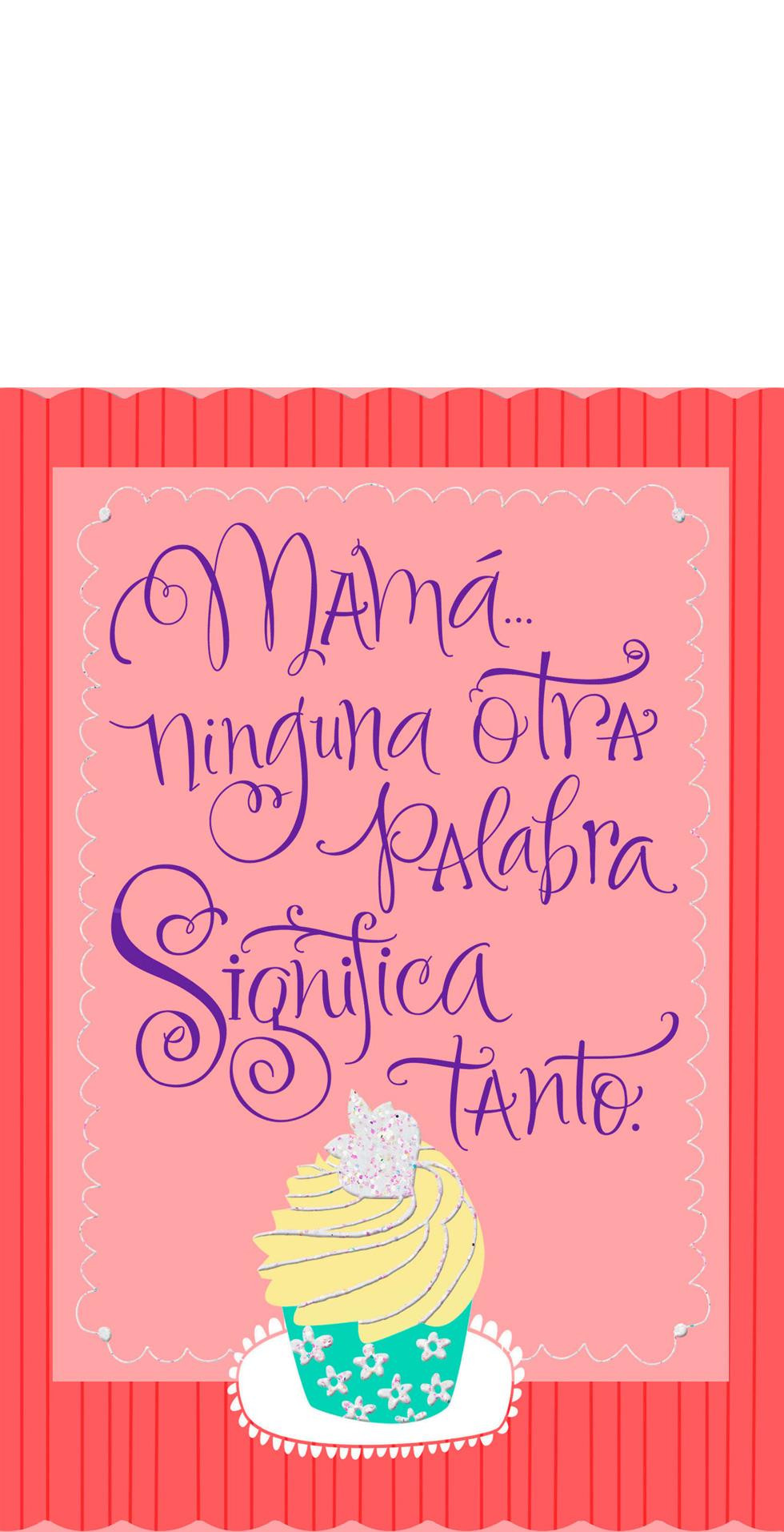 Birthday Cards Online
 Cupcakes Spanish Language Pop Up Mom Birthday Card