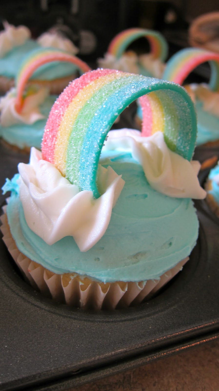 Birthday Cupcake Ideas
 A Mixture of Mediums Rainbows