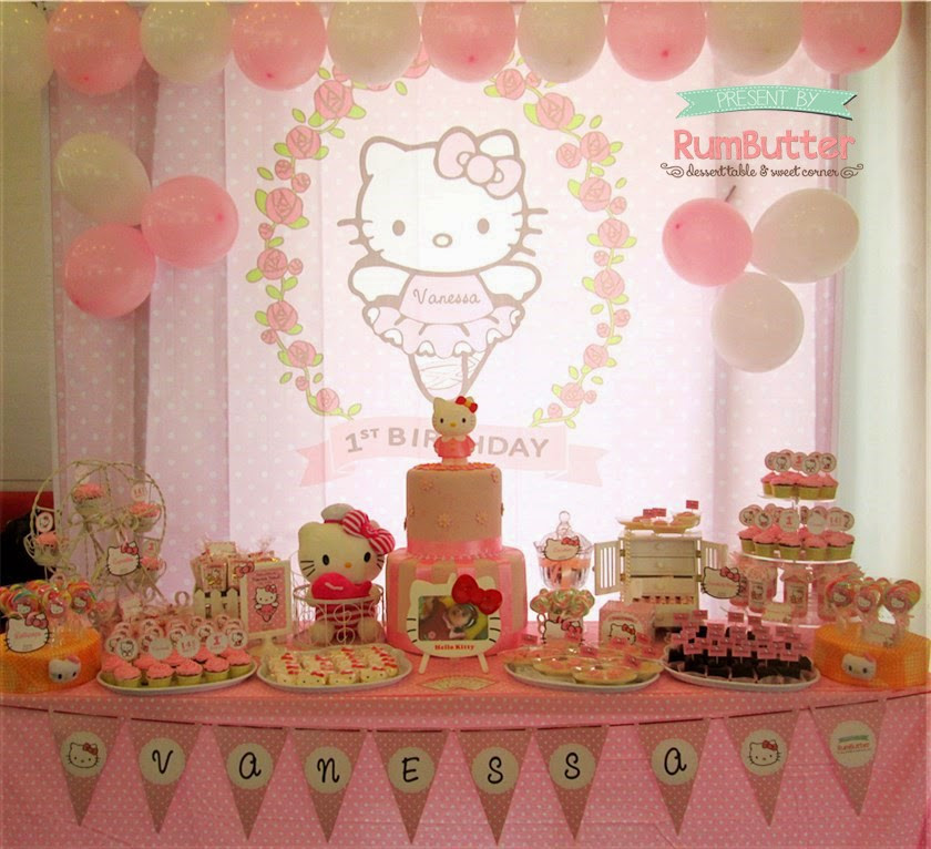 Birthday Decoration Ideas
 Rumbutter Sweet Corner & Dessert Table Vanessa s 1st