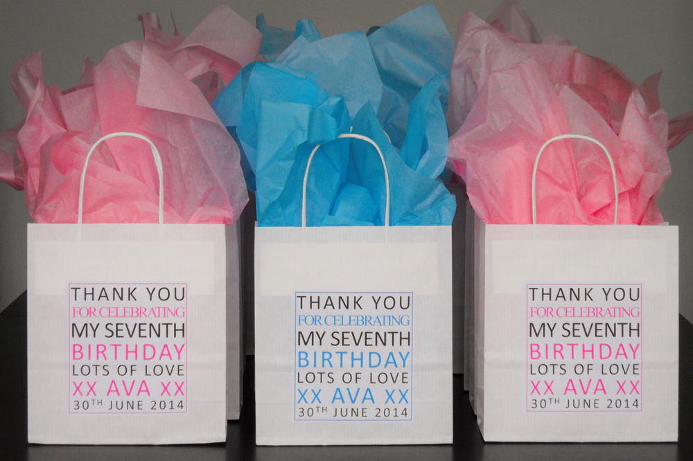 Birthday Gift Bags For Kids
 Personalised Children s Party Bags Thank You Anniversary