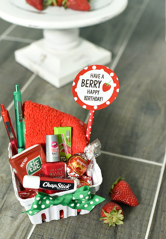 Birthday Gift Idea
 Berry Gift Idea for Friends or Teachers – Fun Squared
