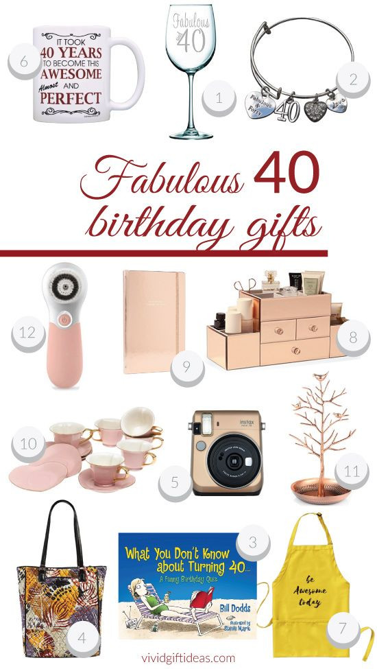 Birthday Gift Ideas For 40 Year Old Woman
 Fabulous 40th Birthday Presents For Her