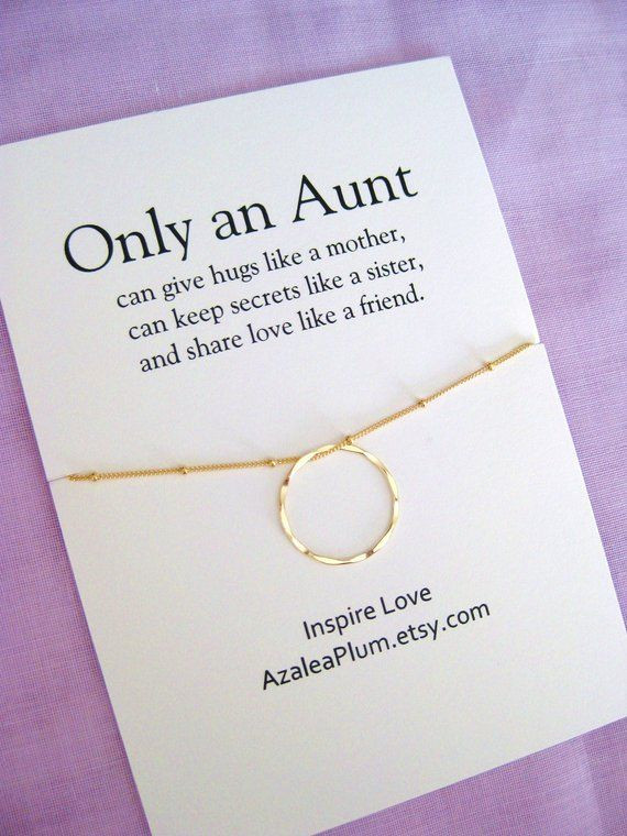 Birthday Gift Ideas For Aunt
 Aunt Gift Aunt Necklace Aunt Birthday Gift Gift for
