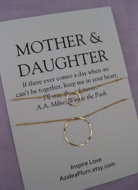 Birthday Gifts For Moms
 Mother DAUGHTER Jewelry 50th birthday Gift by