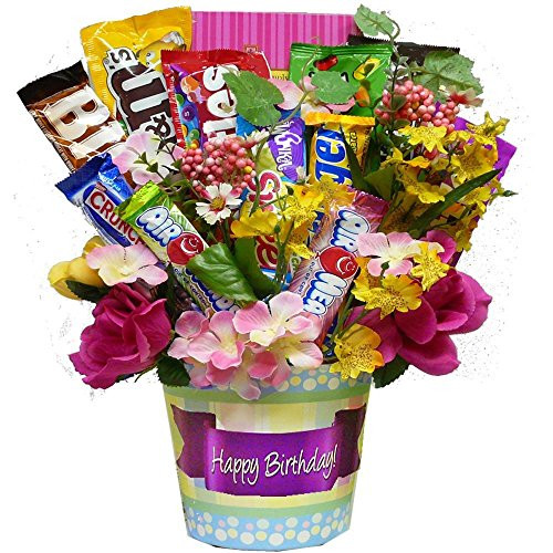 Birthday Gifts Online
 Happy Birthday Candy Chocolate and Cookie Bouquet Buy