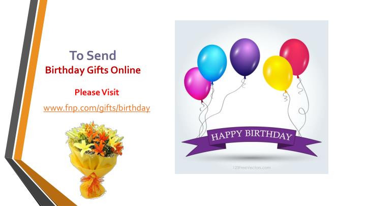 Birthday Gifts Online
 PPT line Birthday Gifts PowerPoint Presentation ID