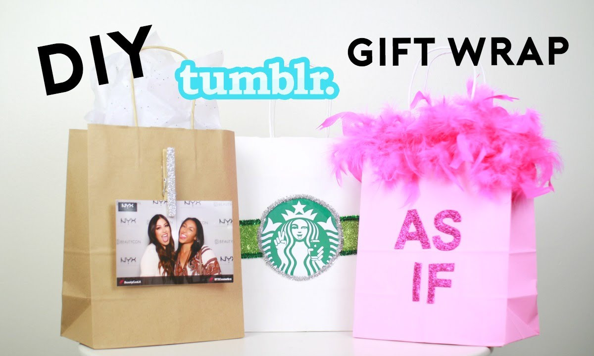 Birthday Gifts Tumblr
 DIY Tumblr Gift Wrap DIY Gift Bags From The Dollar Store