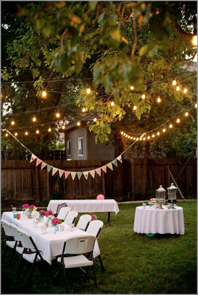 Birthday Party Decorations Pinterest
 Backyard Party Ideas For Adults