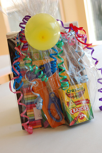 Birthday Party Favor Bags
 Colorful Art Party Ideas