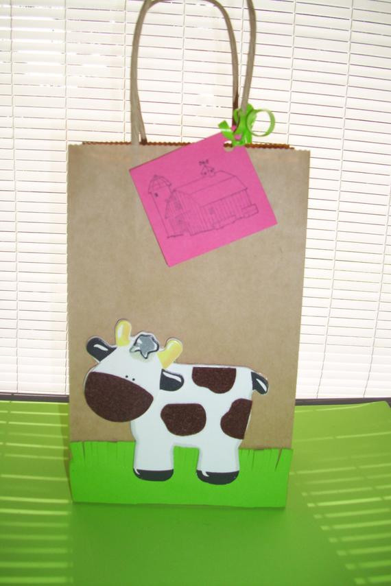 Birthday Party Favor Bags
 cow party favors birthday party favor bags toddler party