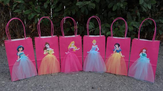 Birthday Party Favor Bags
 Disney Princess Birthday Party Favor Bags