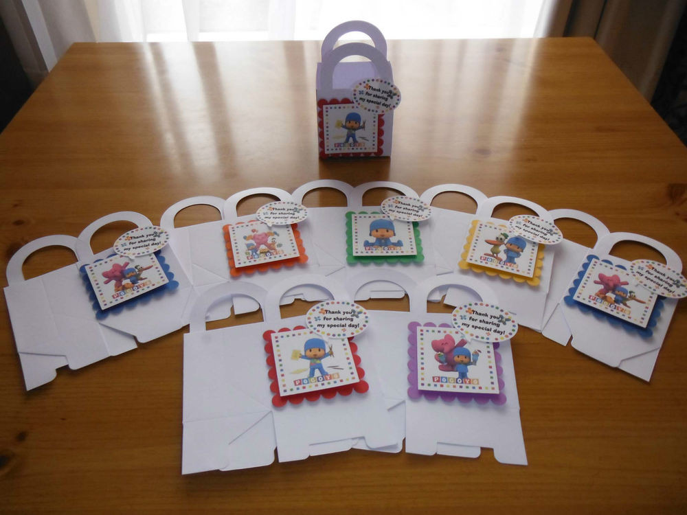 Birthday Party Favor Bags
 8 POCOYO boxes birthday party favors goody bags
