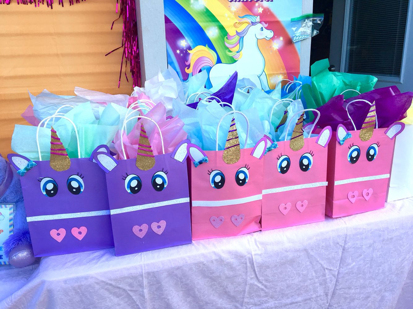 Birthday Party Goodie Bags
 Camila s 5th unicorn birthday goody bags …