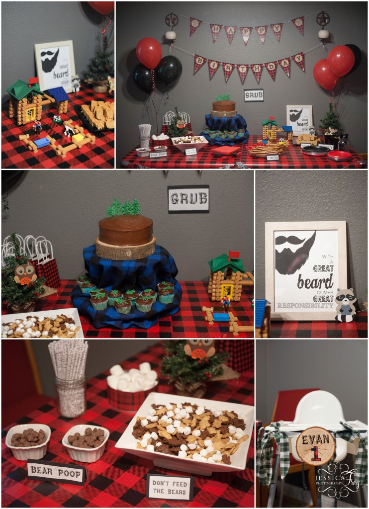 Birthday Party Ideas Austin
 Lumberjack 1st Birthday Party