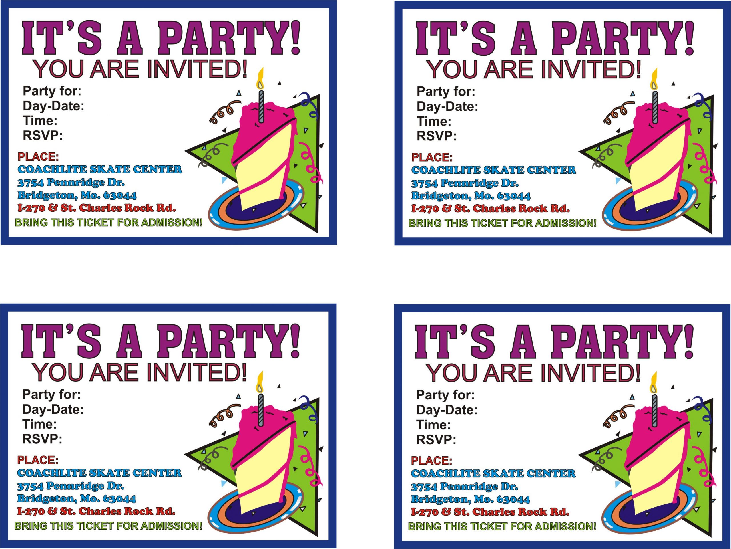 Birthday Party Invitations Printable
 Birthday Parties
