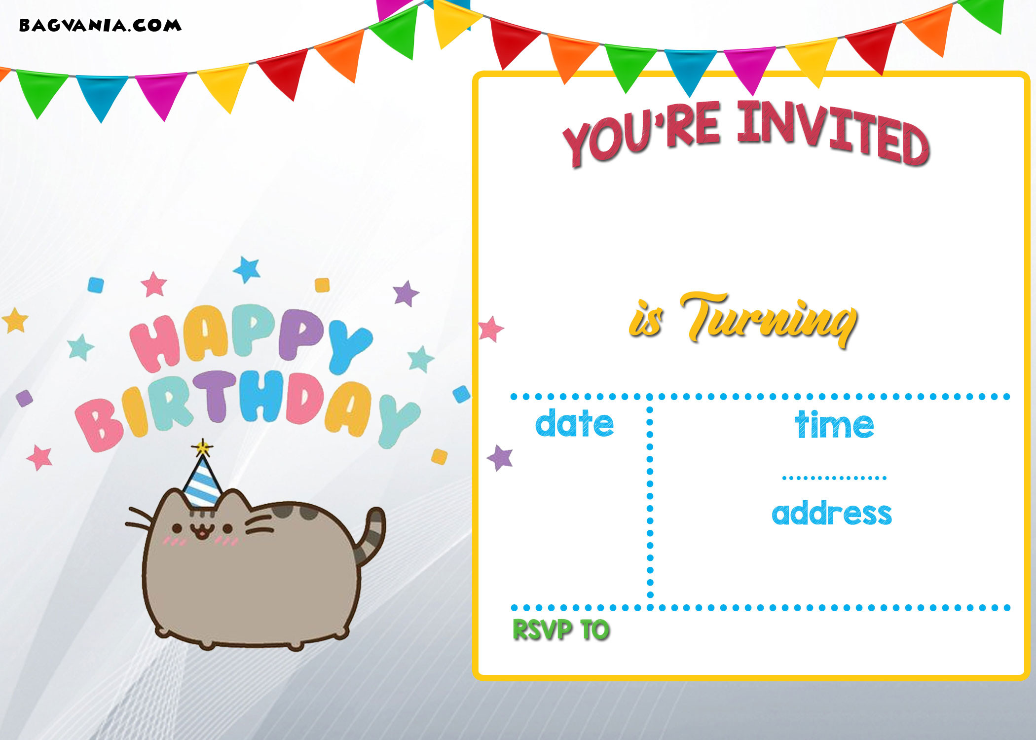 Birthday Party Invitations Printable
 Free Printable Kids Birthday Invitations – Bagvania FREE