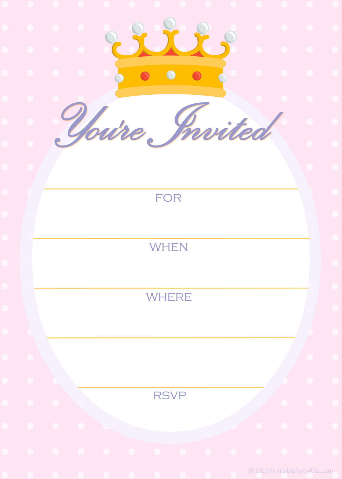 Birthday Party Invite Template
 FREE Printable Golden Unicorn Birthday Invitation Template