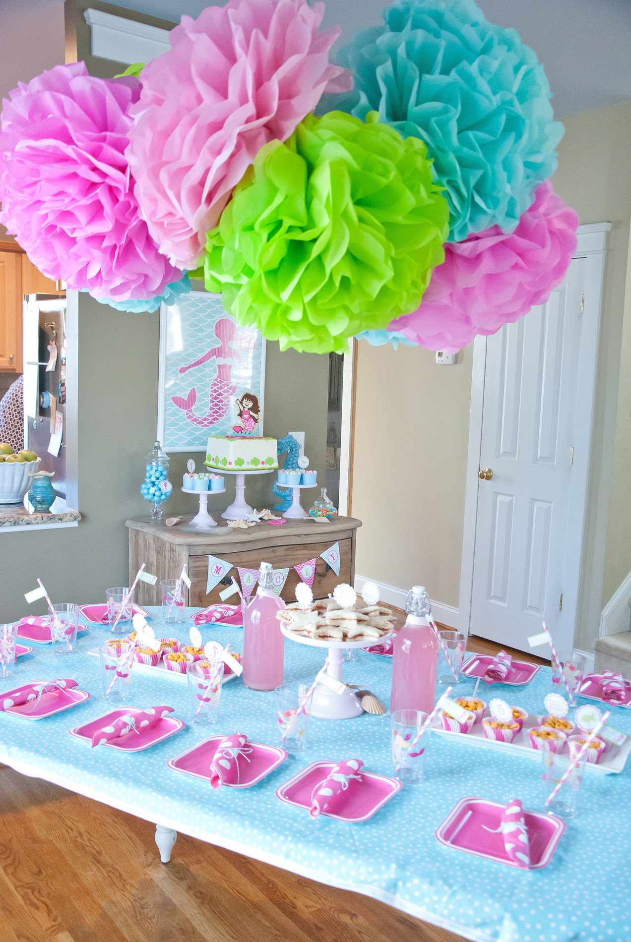 Birthday Party Table Decorations
 A Dreamy Mermaid Birthday Party Anders Ruff Custom