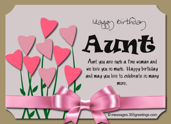 Birthday Quotes For Aunt
 Birthday Wishes for Aunt 365greetings