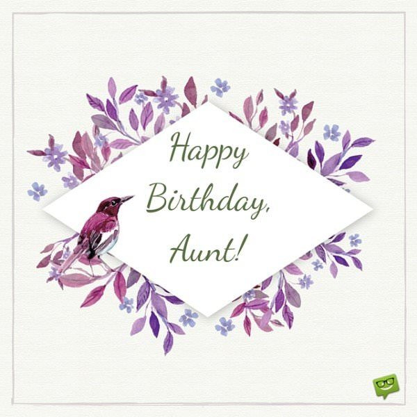 Birthday Quotes For Aunt
 Happy Birthday Auntie