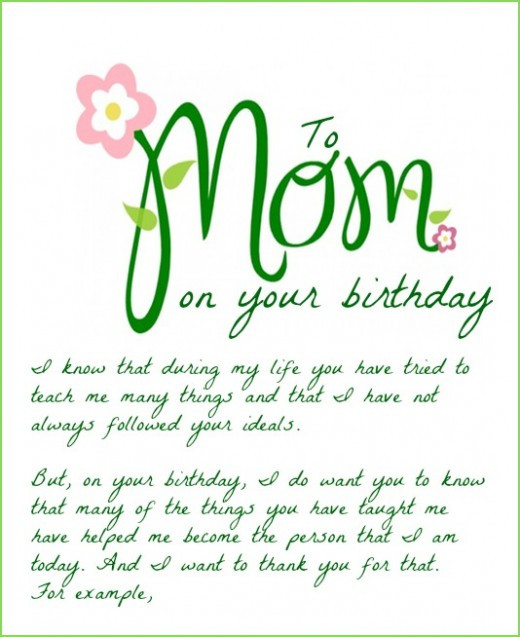 Birthday Quotes For Mom
 Happy Birthday Mom Quotes For QuotesGram