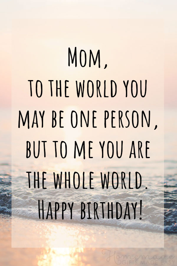 Birthday Quotes For Mom
 100 Best Happy Birthday Mom Wishes Quotes & Messages