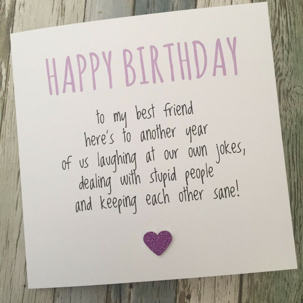 Birthday Quotes For Your Best Friend
 FUNNY BEST FRIEND BIRTHDAY CARD BESTIE HUMOUR FUN
