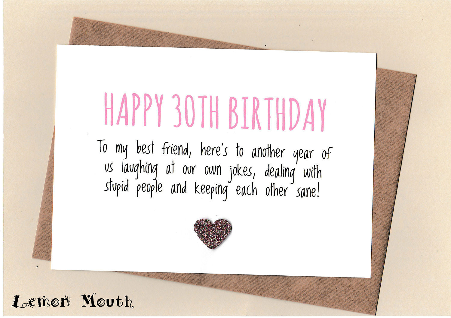 Birthday Quotes For Your Best Friend
 Funny BEST FRIEND 30th Birthday Card Bestie Love Friends